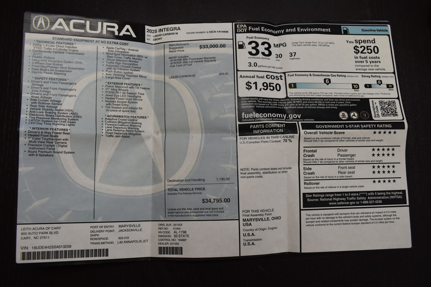 2025 Acura Integra Base - Photo 22